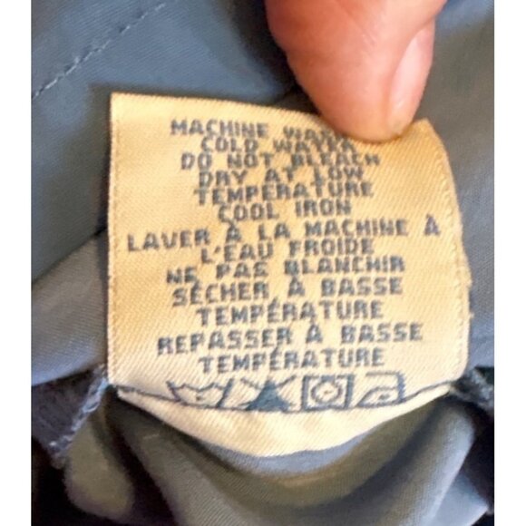 Seven Two Five Shirt Button Up Boys Blue Tribal Large Short Sleeve Double Sided - Picture 7 of 9